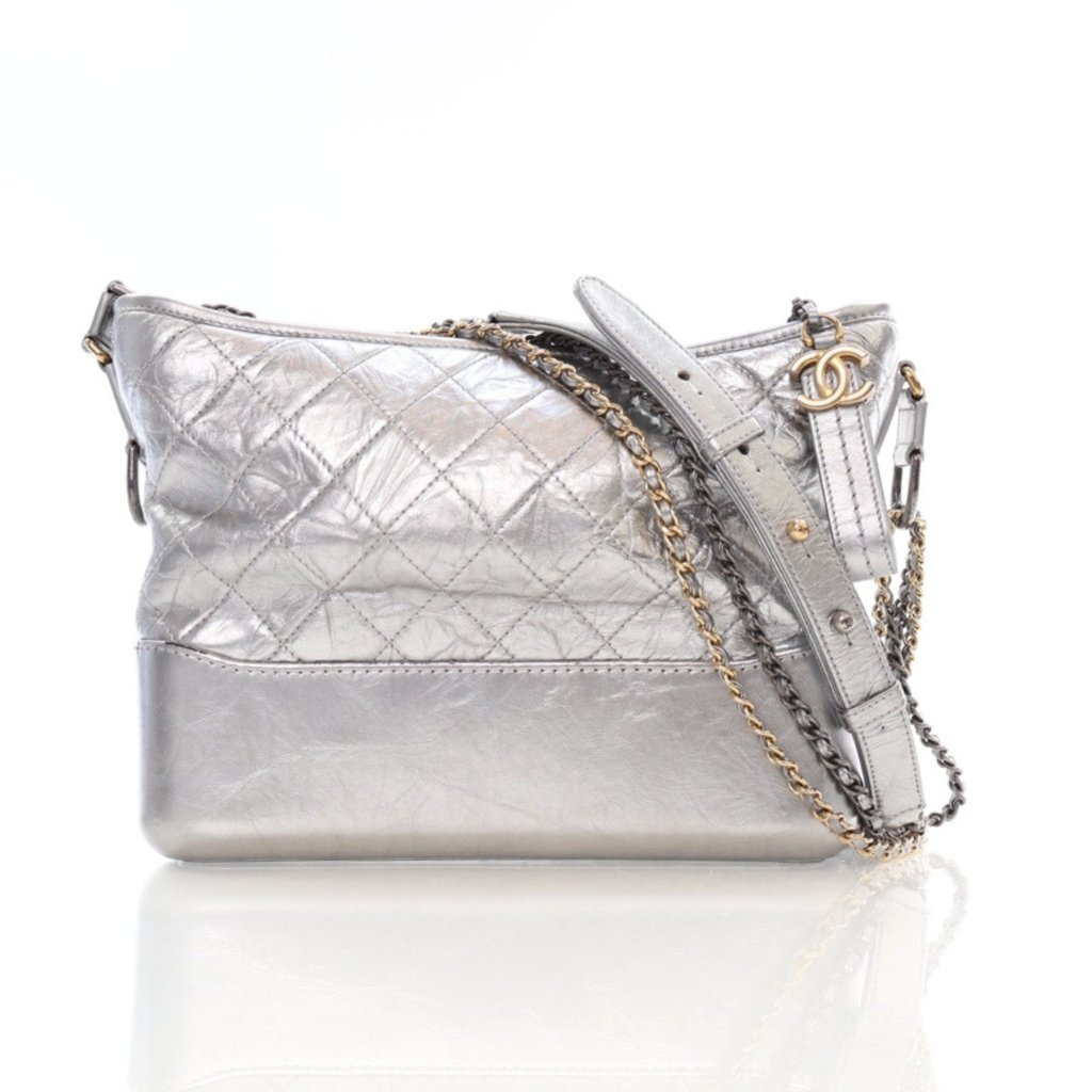 GABRIELLE CHANEL 2本セット Chanel Gabrielle Double Zip Clutch with Chain Quilted Aged