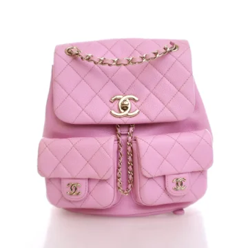 Chanel Small Pink Caviar Duma Backpack