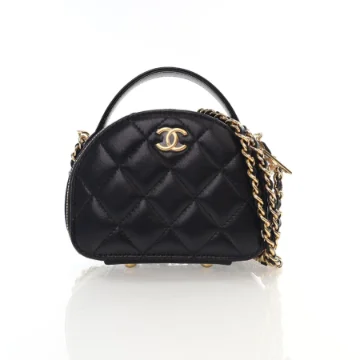 Chanel Black Lambskin Chic Riviera Top Handle
