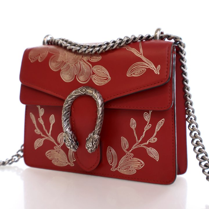 Gucci Mini Embossed Calfskin Chinese New Year Dionysus