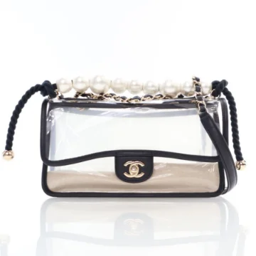 Chanel Clear PVC Sand By The Sea Flap Bag