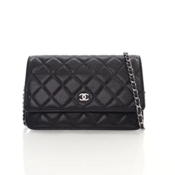 Chanel Black Caviar Wallet on Chain (WOC)