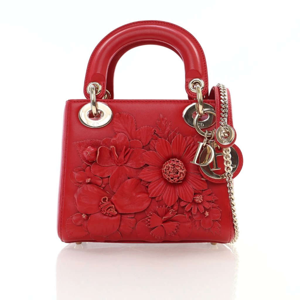 Dior Mini DiorAmour Applique Flower Lady Dior - Luxe Bag Rental