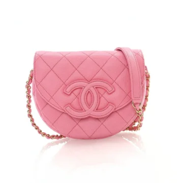 Chanel Mini Pink Caviar CC Messenger Bag