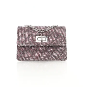 Chanel Mini Metallic Glitter Canvas Reissue