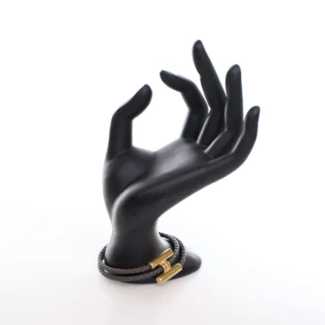 Hermes Etain Swift Tournis Tresse Bracelet