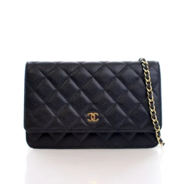 Chanel Black Caviar Wallet On Chain (WOC)