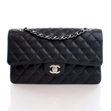 Chanel Medium Black Caviar Classic Double Flap Bag