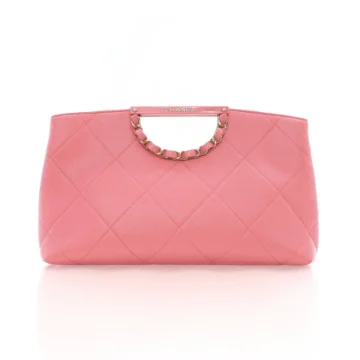 Chanel Pink Caviar A Real Catch Clutch