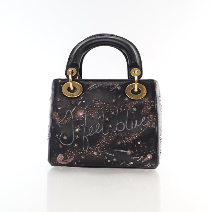 最安値 Dior Mini  Lambskin Black アイシャドウ