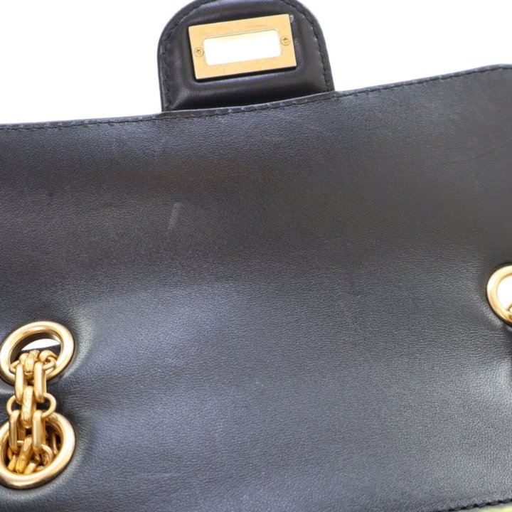 Chanel Black Crocodile Embossed Paris-New York Reissue 224 - Luxe