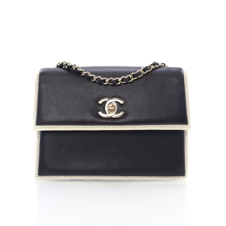 Chanel Black Calfskin Square Frame Flap Bag - Luxe Du Jour