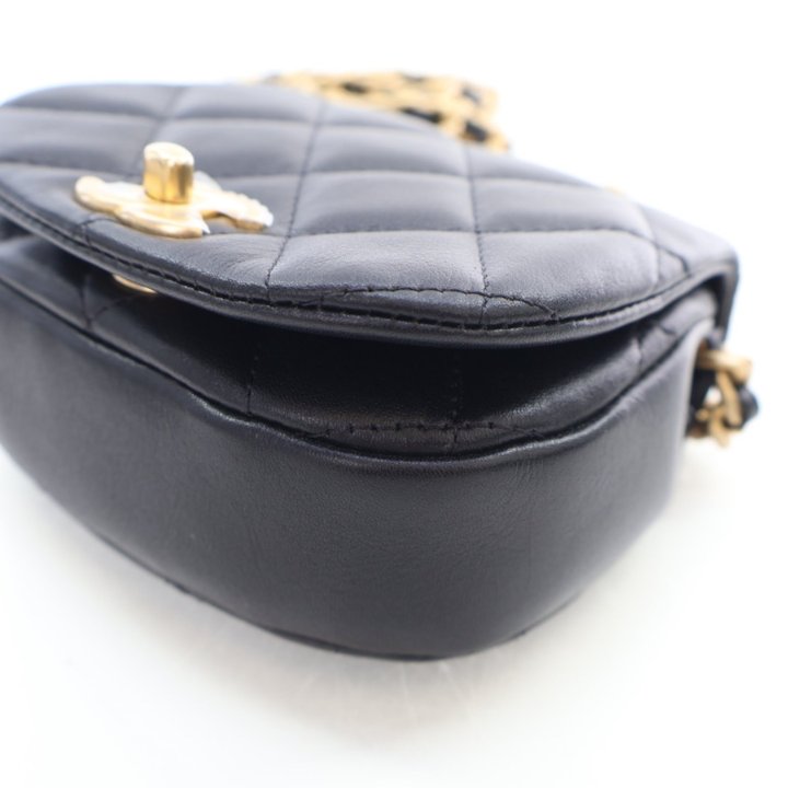 Chanel Mini Black Calfskin Coco Mail Crossbody - Luxe Du Jour