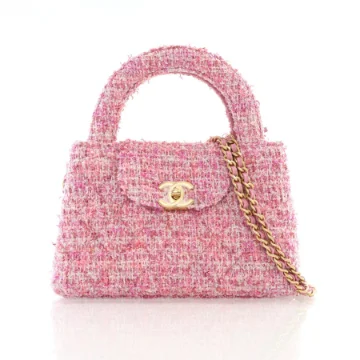 Chanel Nano Pink Tweed Kelly