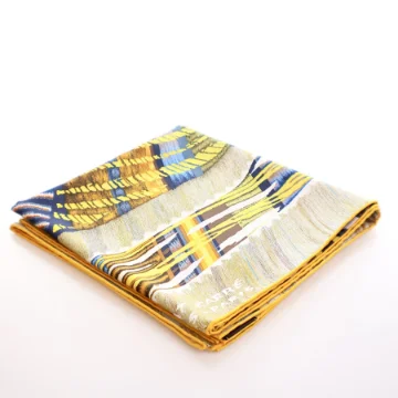 Hermes 90cm Le Chat Carre Silk Scarf