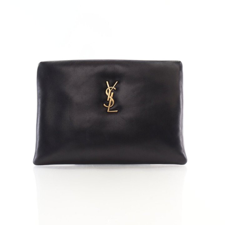 Saint Laurent (YSL) Small Calypso Zipped Pouch - Luxe Du Jour
