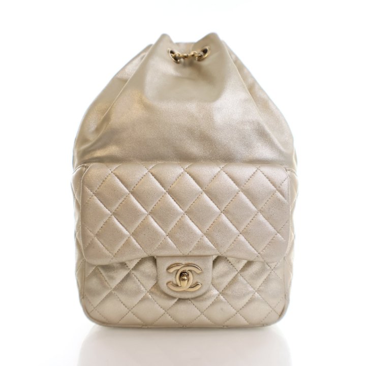 Chanel Gold Lambskin In Seoul Backpack - Luxe Du Jour display picture 1