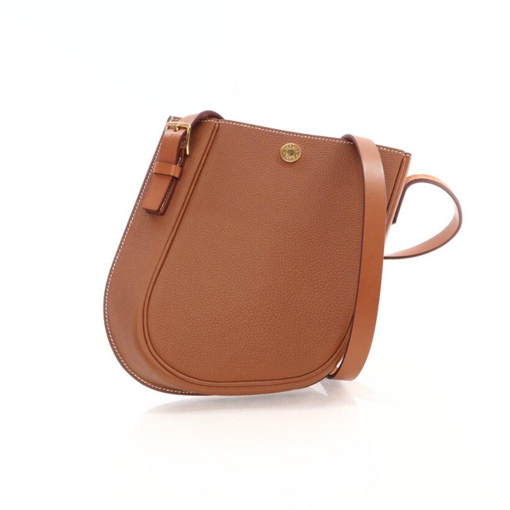 HERMES（エルメス）- Perspective Cavaliere 21 bag ゴールド Hermès Gold Togo And Vache Hunter Perspective Cavaliere 21