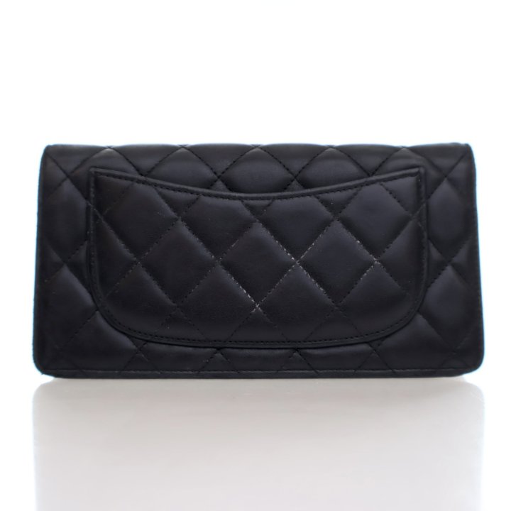 Chanel Black Lambskin Bi-Fold Wallet - Luxe Du Jour