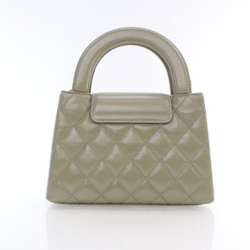 Chanel Nano Sage Green Glazed Calfskin Kelly Shopper - Luxe Du Jour