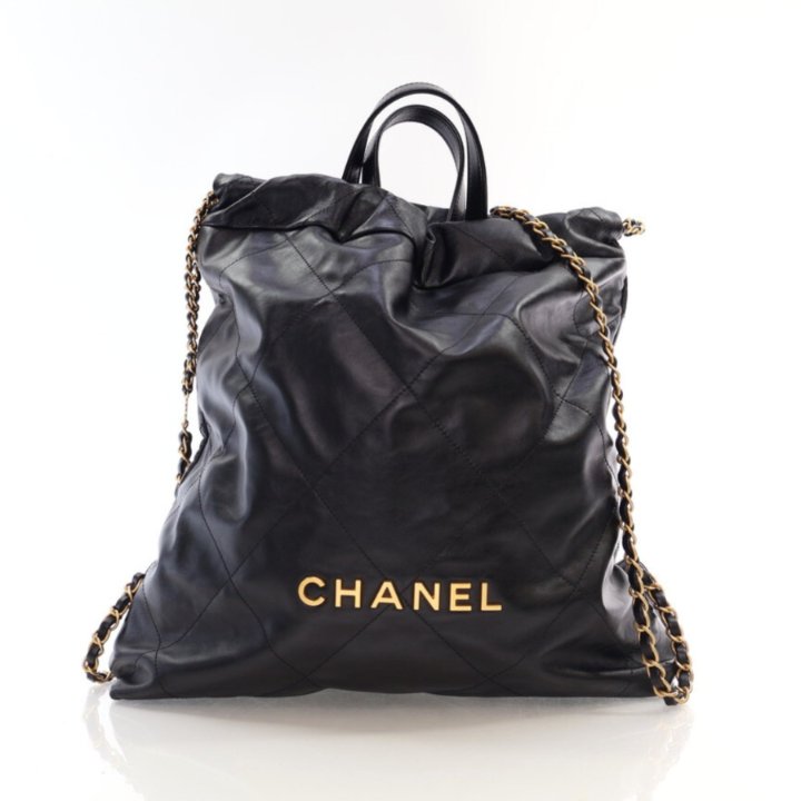 Chanel 22 Black Calfskin Hobo Backpack - Luxe Du Jour