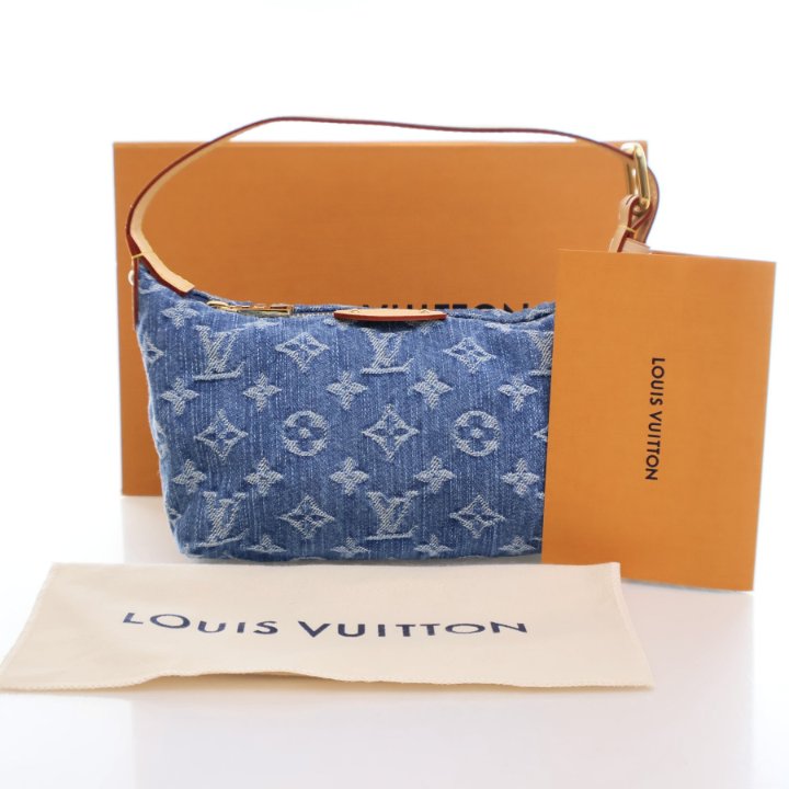 Louis Vuitton Denim Monogram Hills Pochette - Luxe Du Jour