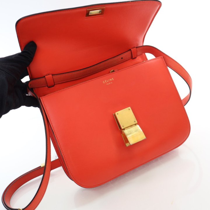 Celine Medium Smooth Calfskin Box Bag - Luxe Du Jour