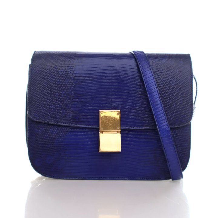 Celine Medium Lizard Box Bag - Luxe Du Jour