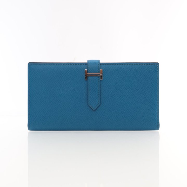 HERMES∽Bearn wallet ベアン ウオレット Bleu Indigo∽パリ速達 Bearn wallet | Hermès USA