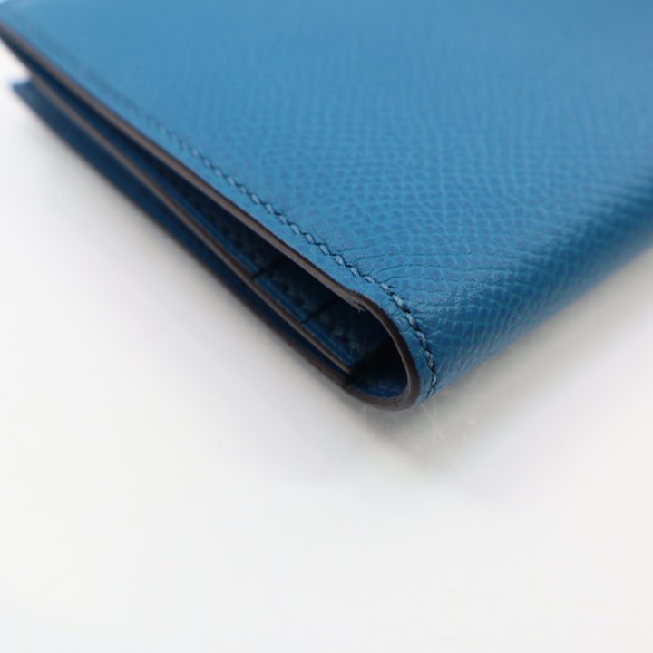 Wallet Color:blue Hermes Mens Blue Wallet