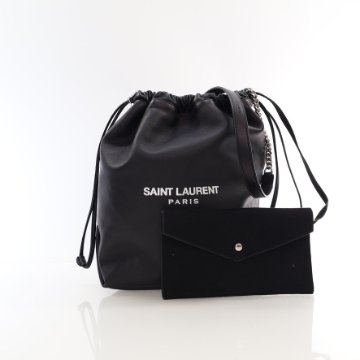 ★ SAINT LAURENT ★ TEDDY 2WAY トートバッグ Saint Laurent Teddy raffia effect bag - Black | 55159596W1E1000