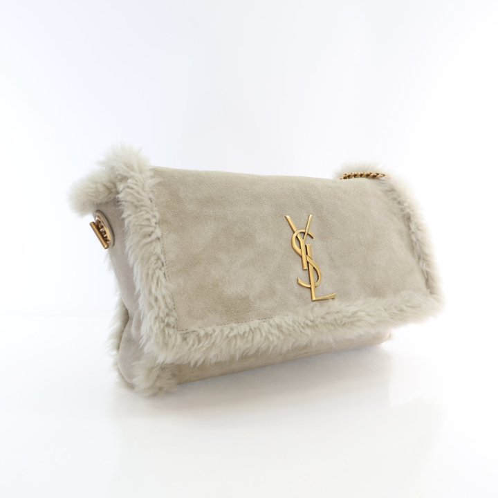 Saint Laurent Shearling Monogram Reversible Supple Kate