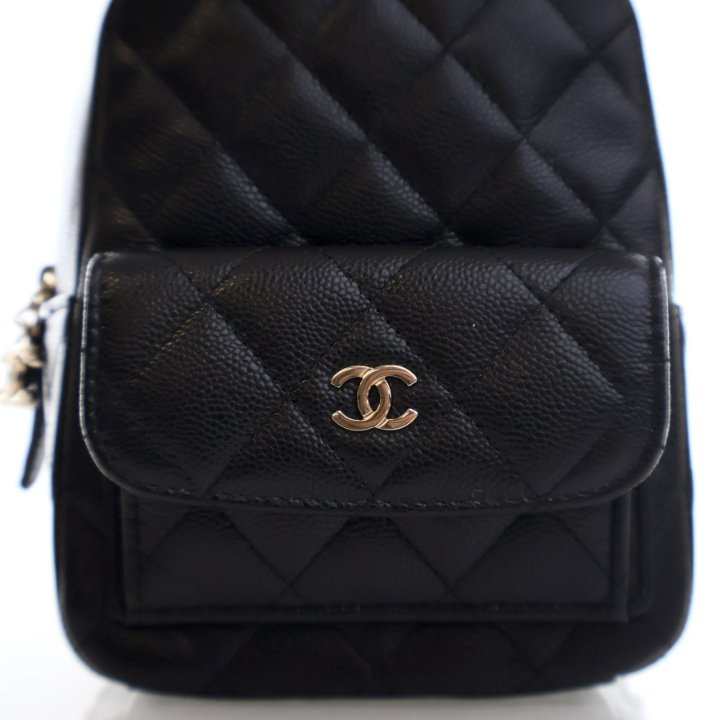 [CHANEL]★Classic Mini Backpack★Black Classic mini backpack - Lambskin & black metal, black