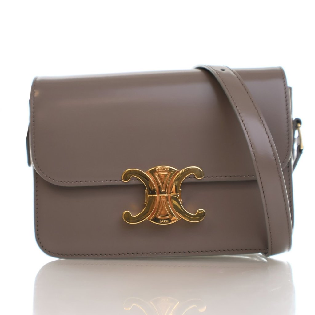 Celine Teen Shiny Calfskin Triomphe Bag - Luxe Du Jour