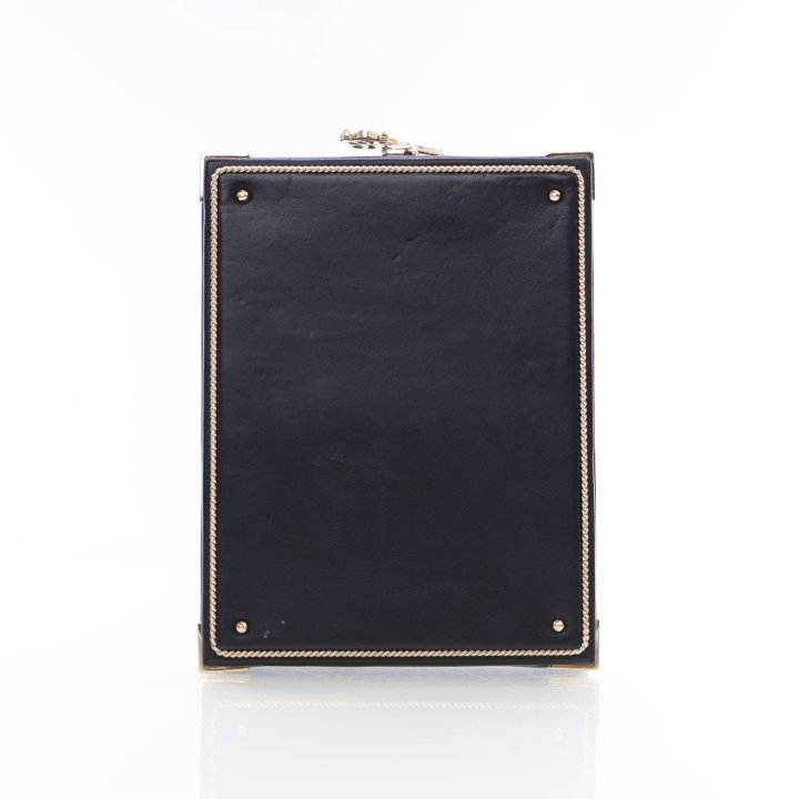 Chanel Black Lambskin Room Card Minaudiere Evening Bag - Luxe Du Jour