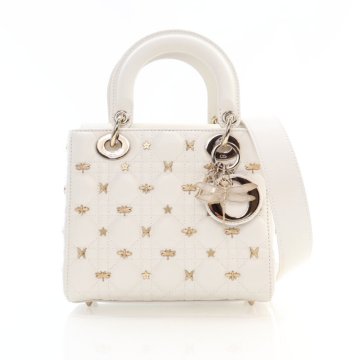 【最終価格】定番大人気⭐︎ Lady Dior ミニ　ホワイト SOR6096-DIORSMALLABCDIOR-