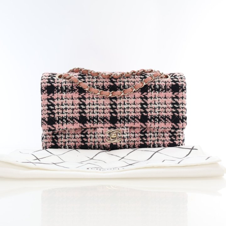 Chanel Medium Tweed Classic Double Flap Bag - Luxe Du Jour