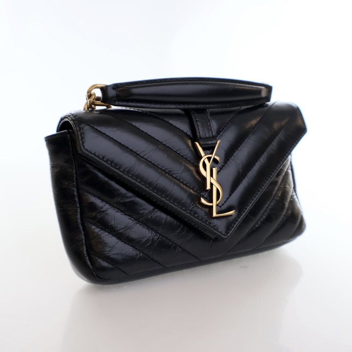 【関税&送料込】Saint Laurent College Mini Handbag In Shiny COLLEGE mini in shiny leather | Saint Laurent | YSL US