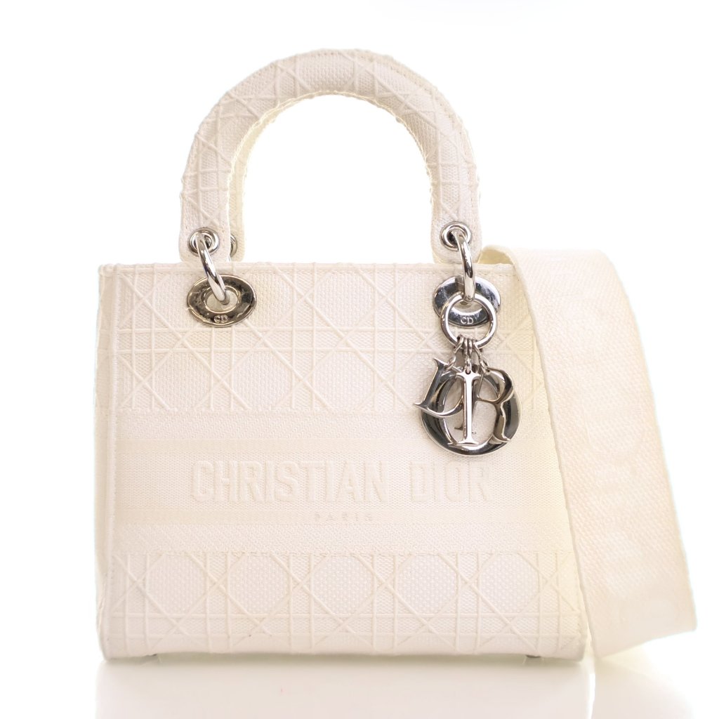 Dior Medium Cannage Canvas D-Lite - Luxe Du Jour