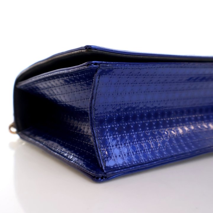 Dior Medium Metallic Micro-Cannage Diorama Flap Bag - Luxe Du Jour