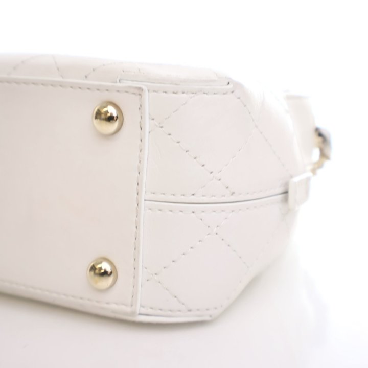 Chanel White Calfskin Camera Bag - Luxe Du Jour