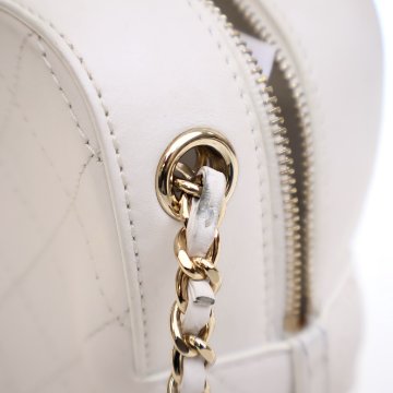 Chanel White Calfskin Camera Bag - Luxe Du Jour