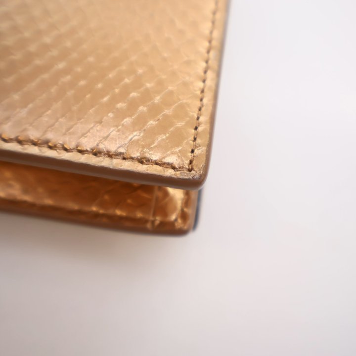 Saint Laurent (YSL) Snakeskin Wallet On Chain (WOC) - Luxe