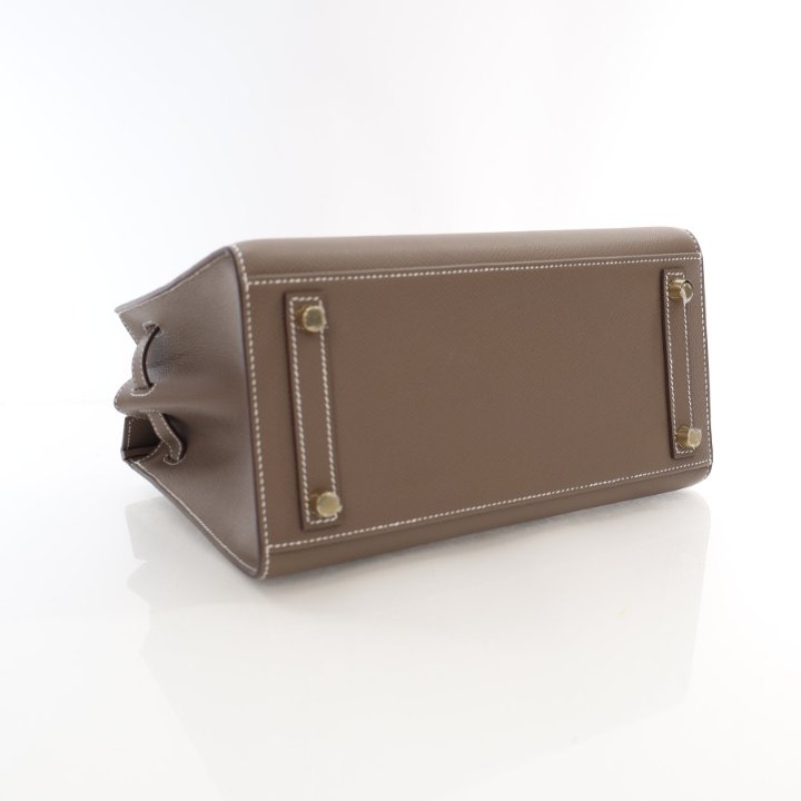 HERMÈS SELLIER エコバッグ ベージュ Hermes Special Order (HSS) Kelly Sellier 25 Beton Ostrich
