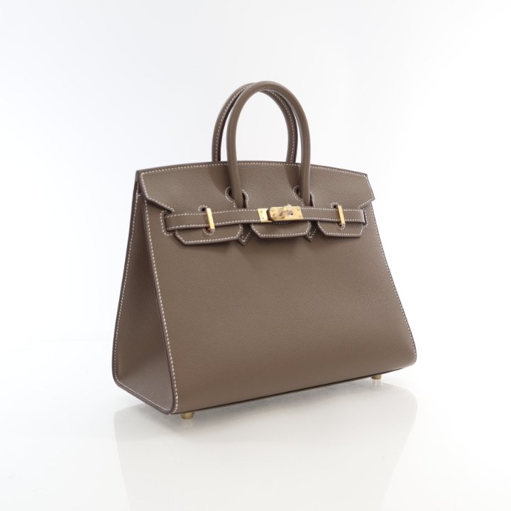 Hermes Etoupe Epsom Sellier Birkin 25 - Luxe Du Jour