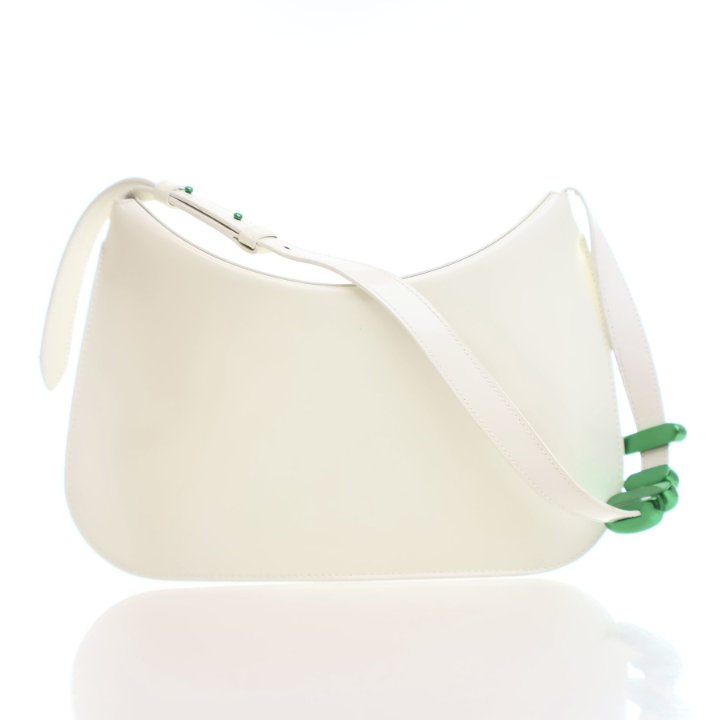 BOTTEGA VENETA ショルダーバッグ レザー アイボリー系 Bottega Veneta Calfskin Cradle Shoulder Bag - Luxe Du Jour
