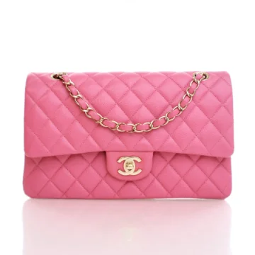 Chanel Medium Pink Caviar Classic Flap Bag
