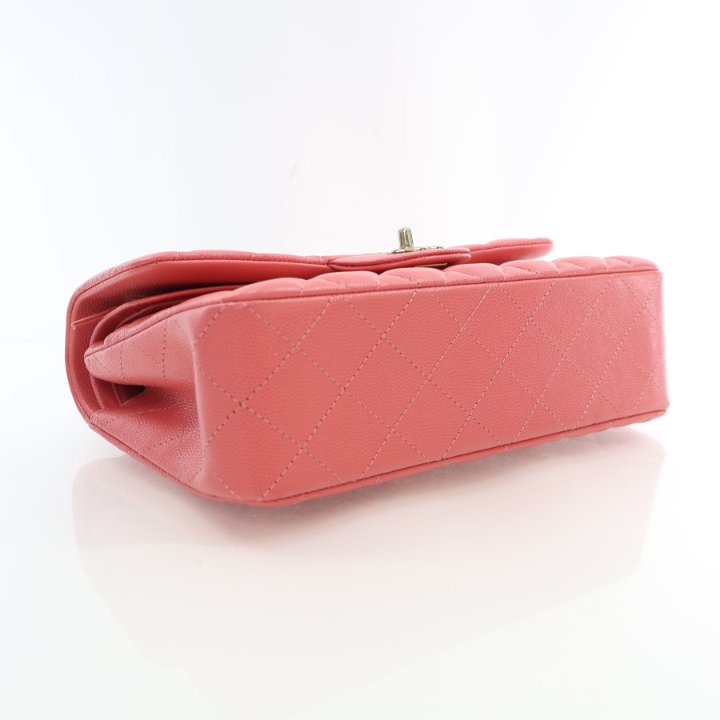 【ヴィンテージ】Rank:SS☆Chanel Pink GHW No28 weed Small Bag Chanel Small Pink Caviar Double Classic Flap Bag - Luxe Du Jour