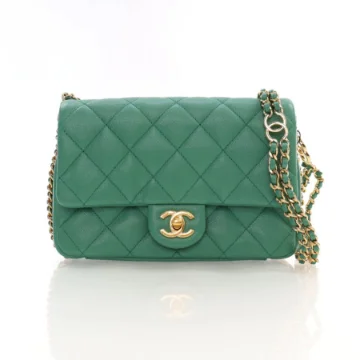 Chanel Mini Green Caviar CC You Flap Bag