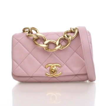 Chanel Mini Pink Lambskin Color Match Flap Bag